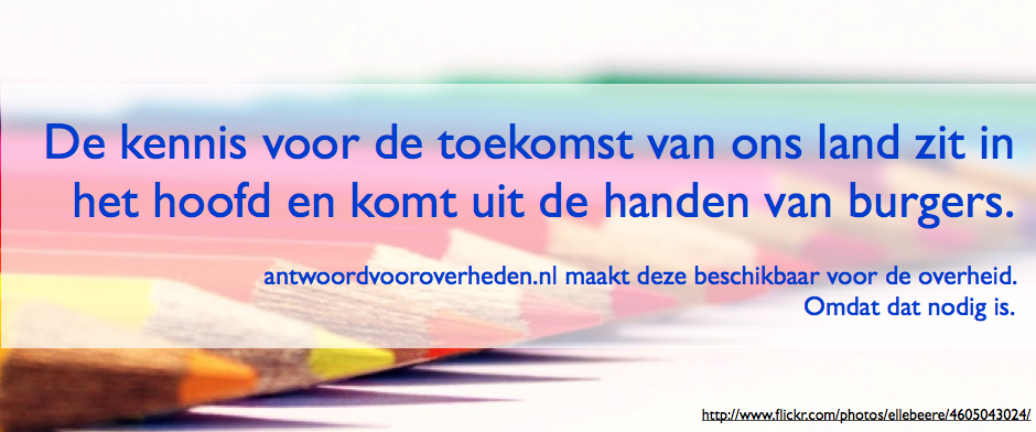Burgers zijn slim en geven ook antwoord